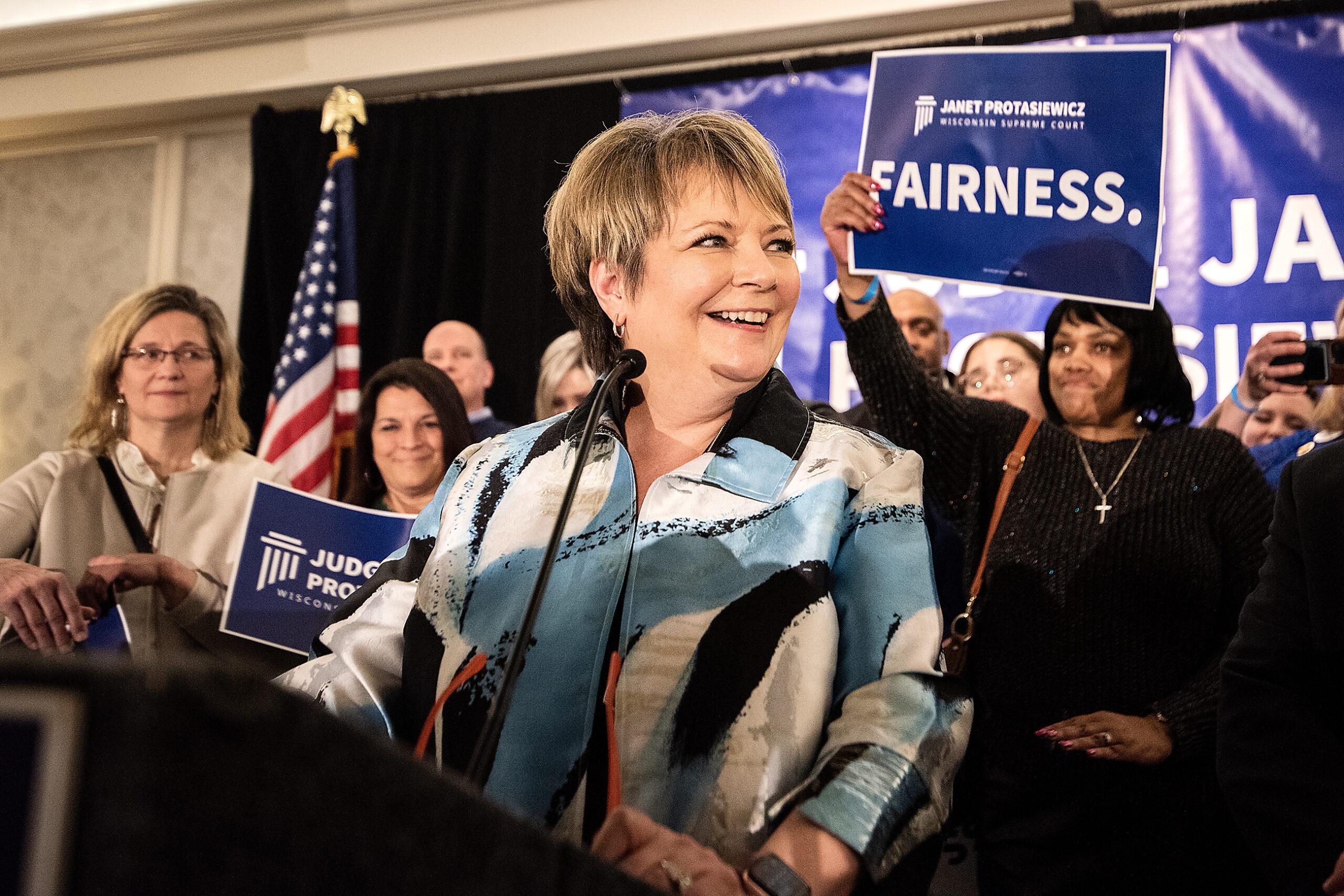 Janet Protasiewicz takes high-stakes Supreme Court election ...