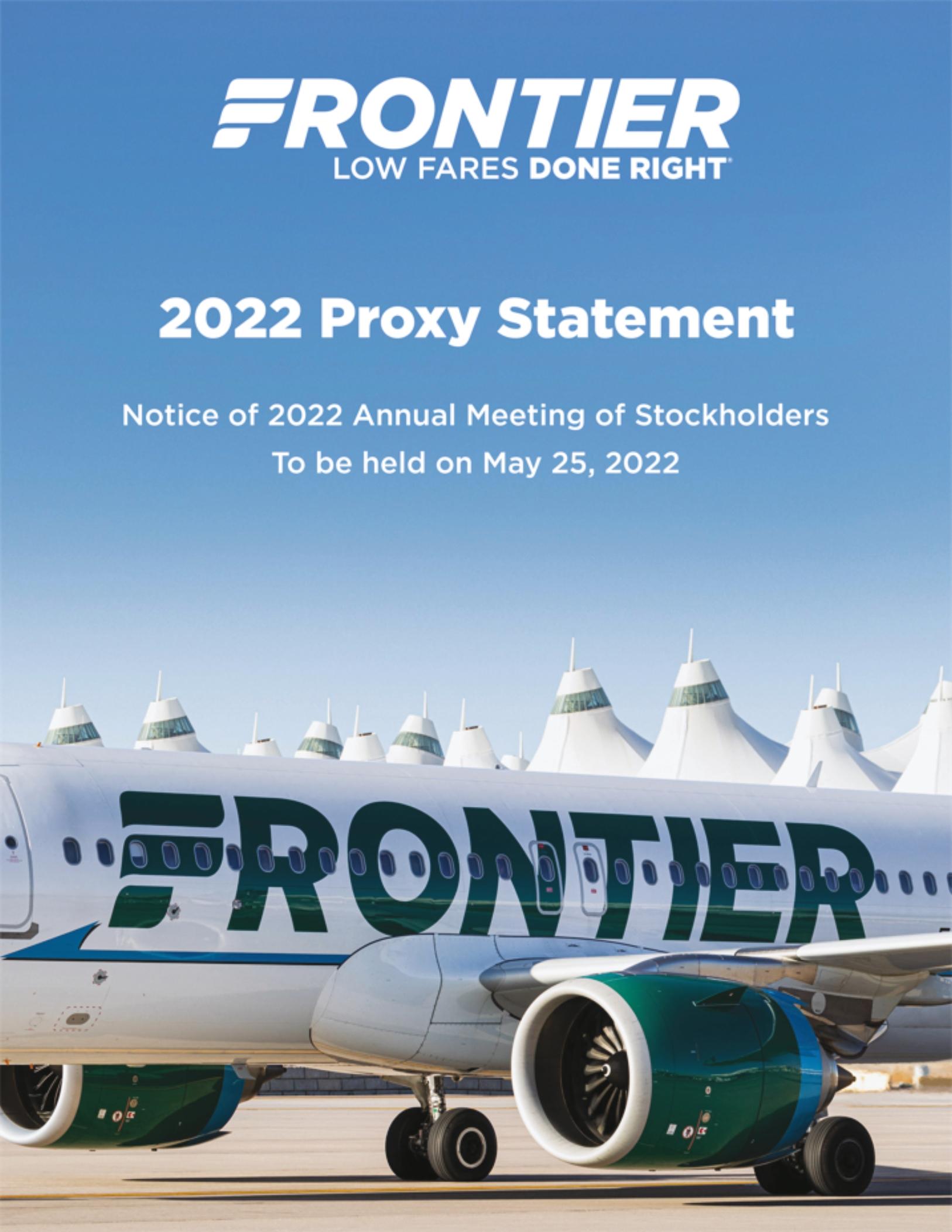 SEC Filing | Frontier Group Holdings, Inc.