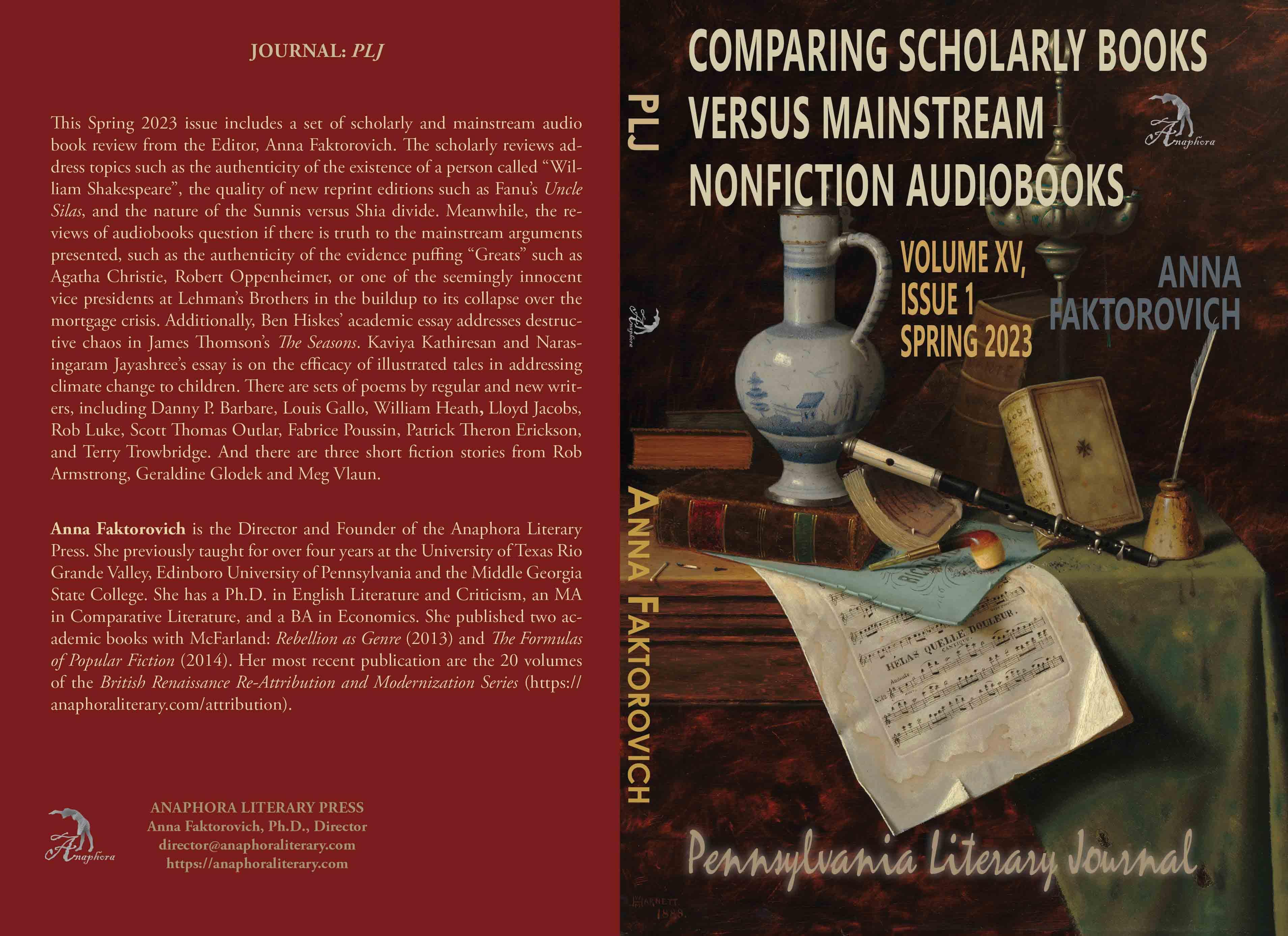 Book Reviews: Spring 2023 | Anaphora Literary Press